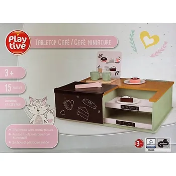 Dřevěná hračka PLAYTIVE Dřevěná kavárna