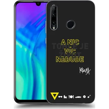 Pouzdro na mobilní telefon Picasee silikonový černý obal pro Honor 20 Lite - Kazma - TOHLE JE ŽIVOT A NIC VÍC NEBUDE