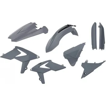 POLISPORT kompletní plasty BETA 2T/4T 250/300 RR 18-19, barva, barva šedá NARDO GREY BETA RR 250 4T rok 2018
