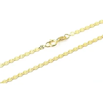 Řetízek Řetízek ze žlutého zlata valentina broušený 50cm ZLR0928F + DÁREK ZDARMA