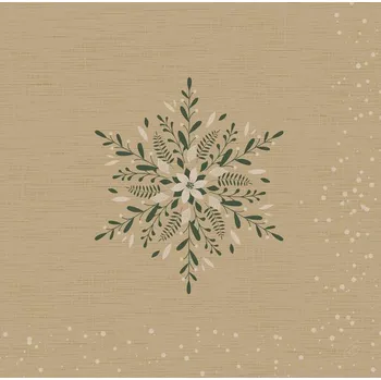 Papírový ubrousek Duni Ubrousek 40x40 cm Airlaid natural s vločkou -1 ks