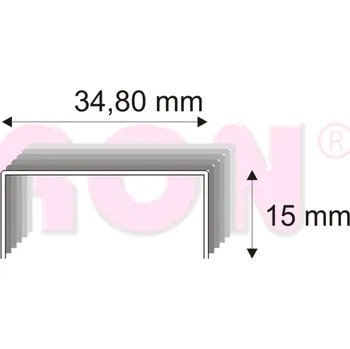 Průmyslová sponka 490SE/15 CU kartonážní spony | Nože Mikov Ostatní
