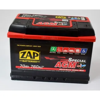 Autobaterie Akumulátor 12V 70Ah startovací proud 640A AGM levý 57002-ZAP