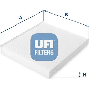 Ventilátor topení a klimatizace Filtr, vzduch v interiéru UFI 53.209.00