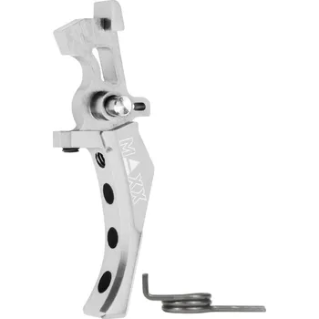 MAXX Hliníková CNC SPEED spoušť pro M4/M16 - TYPE D, stříbrná