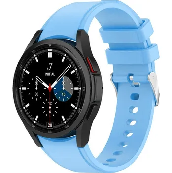 Příslušenství k chytrým hodinkám eses Silikonový řemínek pro Samsung Galaxy Watch 4, 5, 6, 7 - Světle modrý, 20 mm