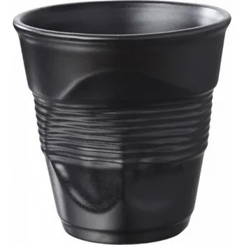 Revol Froissés pohárek 18 cl, černý saténový