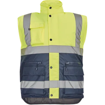 pracovní vesta Cerva HELLIN HV Pánská zimní vesta žlutá / navy L 0303014772003
