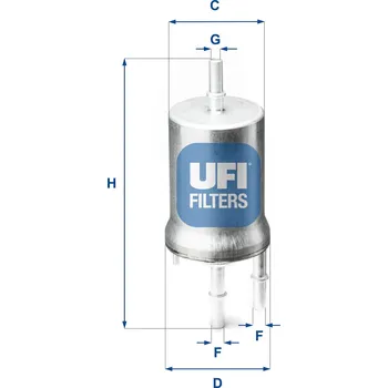 Palivový filtr Palivový filtr UFI 31.845.00