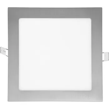 Osvětlení 17x17cm,12W,2700K,IP20,860Lm,stříbrná ECOLITE LED-WSQ-12W/27/STR