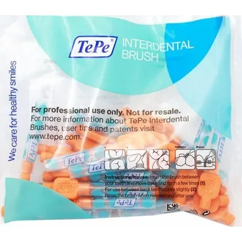 Zubní kartáček TePe Original G2 0,45 mm oranžové 25 ks s krytem