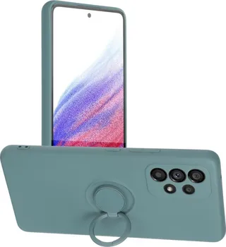 Pouzdro na mobilní telefon Forcell Silicone Ring pro Samsung Galaxy A53 5G zelené