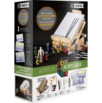 Vodová barva Raphaël Raphaël, N131795, Campus, startovací sada akrylových barev s příslušenstvím