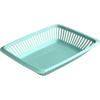 Úložný box PETRAplast Plastový košík na pečivo 22x5.5 cm Světle zelená