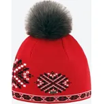 KAMA A157 dámská pletená Merino čepice, červená