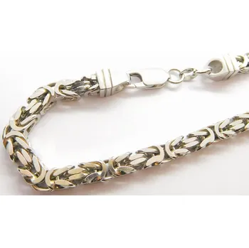 Souprava šperků Klenoty Budín Mohutný pánský stříbrný řetěz - královská vazba 60cm 925/1000 57,35gr 030364400024 (Klenoty Budín Mohutný pánský stříbrný řetěz - královská vazba 60cm 925/1000 57,35gr 030364400024)