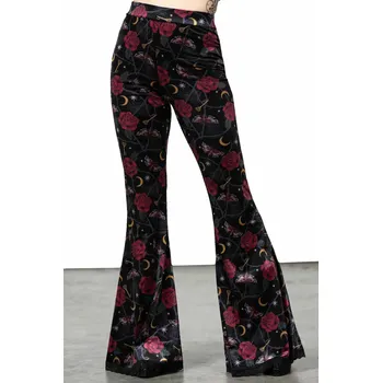Dámské kalhoty kalhoty dámské KILLSTAR - Glinda Flares - Black