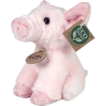 plyšák PLYŠ Prase 16cm čuník sedící Eco-Friendly (plyšová hračka)