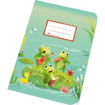 Školní sešit 511, A5, linka s pomocnou linkou