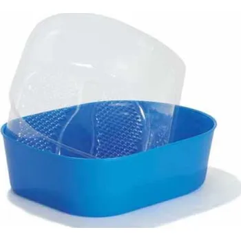 Masážní přístroj Keller vanička na pedikúru s 20 náhradními vložkami MODRÁ