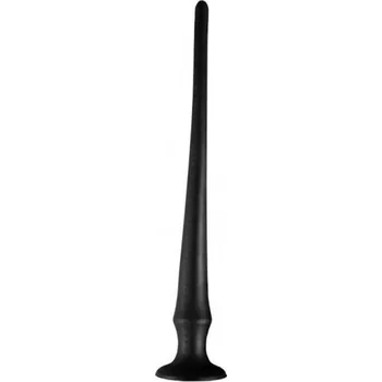 Dildo Wolf Katana Black Silicone M, silikonové anální dildo 43,5 x 1,7–4,5 cm