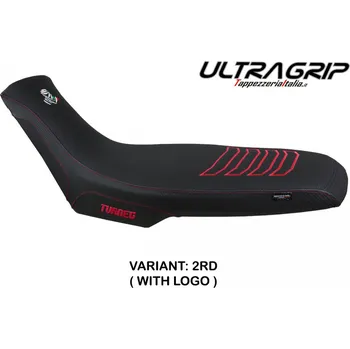 Moto sedlo TPZ Italia potah sedla Aprilia Tuareg 660 (2022) Boras ultragrip model potah sedla: s logem 2RD (red)