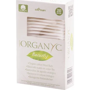 Vatová tyčinka Organyc Vatové tyčinky do uší BIO bavlna 200 ks