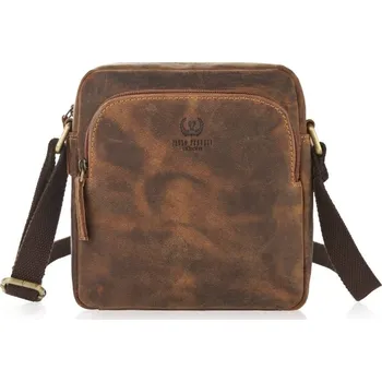 Kabelka Paolo Peruzzi Dámská crossbody přes rameno vintage PAOLO PERUZZI; hnědá