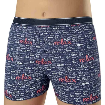 Trenýrky Andrie PS 5688 relax pánské trenýrky Barva: modrá tmavá, Velikost: 2XL