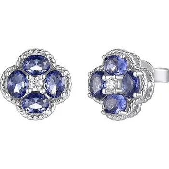 Náušnice Náušnice SILVERINO s tmavě modrými zirkony 8661