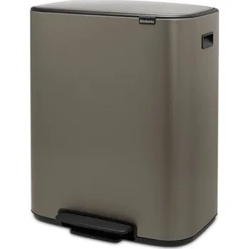 Odpadkový koš BO pedálový odpadkový koš Brabantia 211546, 2x30L, platinový