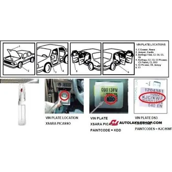 Autolak Opravná tužka 2v1 Citroen EMW Imperial Gold