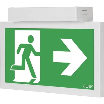 Nouzové osvětlení MODUS Svítidlo nouzové INFINITY II AC 1W LED STANDARD IP41 1h , stále svítící / svítící při výpadku, šedé, NiCd OZN/IF2ACS/1W/C/1/SA/X/GR