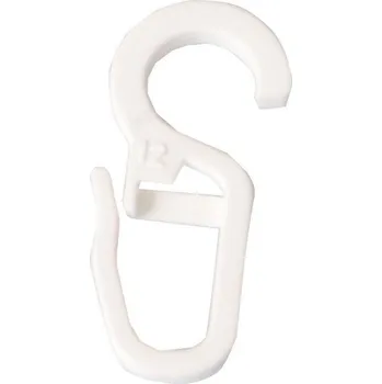 PRAKTIC SB24 záclonový háček 10 ks, bílý