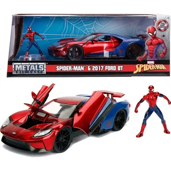 autíčko Jada Marvel Spider-man 6 2017 Ford GT 1:24 červeno-modré