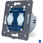 WELAIK A921 CH modul tlačítka dvojitý, pro nízké napětí 12/24V