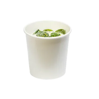 Jednorázové nádobí EcoPack Papírová miska EKO na polévku 700 ml bílá bal/50 ks