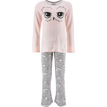 Dívčí pyžamo Harry Potter Bavlněné růžové pyžamo se sovou Velikost: 104