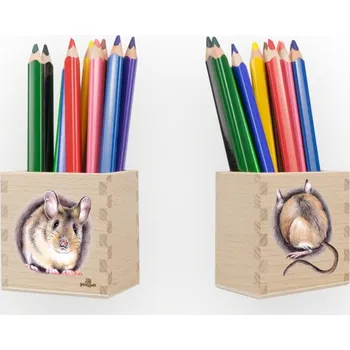 Grafitová tužka Lesní svět Dřevěný stojánek na tužky - Myšice