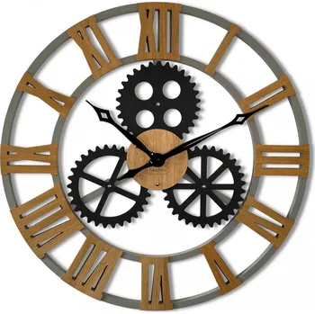 Hodiny Jedinečné nástěnné hodiny v industriálním stylu 80 cm
