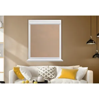 Roleta Rolux Vnitřní zastiňující látková roleta Color hit Světle růžová broskvová (BERLIN 0817), 500 mm, 600 mm