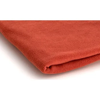 Látka Microfleece Rudý