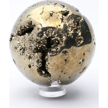 Přírodní kámen Milujeme Kameny Pyrit - koule - tromlovaný kámen PK12 259995