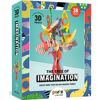 Cizojazyčná kniha The Tree of Imagination: A Wild and Wonderful 3-D Puzzle – Bob Staake