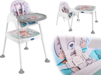 Jídelní židlička Dětská jídelní židlička 3v1 modrá