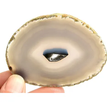 Přírodní kámen Achát plátek s dutinou Brazílie 31g