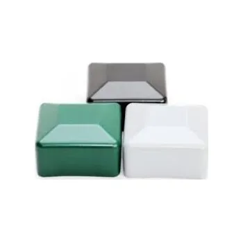 Plotový sloupek Zátka pro čtvercové plotové sloupky 40x40mm, černá / balení 100 ks