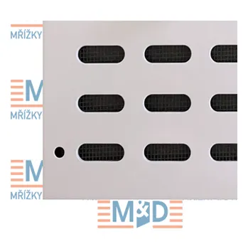 Větrací mřížka Větrací mřížka 500x140 mm bílá uzavíratelná (500*140 mm bílá, uzavíratelná, posuvná )