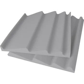 akustická pěna Mega-acoustic Akustická pěna Premium Vlna A+B světle šedá