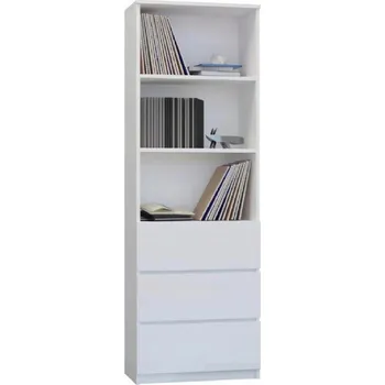 úložný prostor na hračky Dětský regál na hračky v bílé barvě 180x33x60 cm